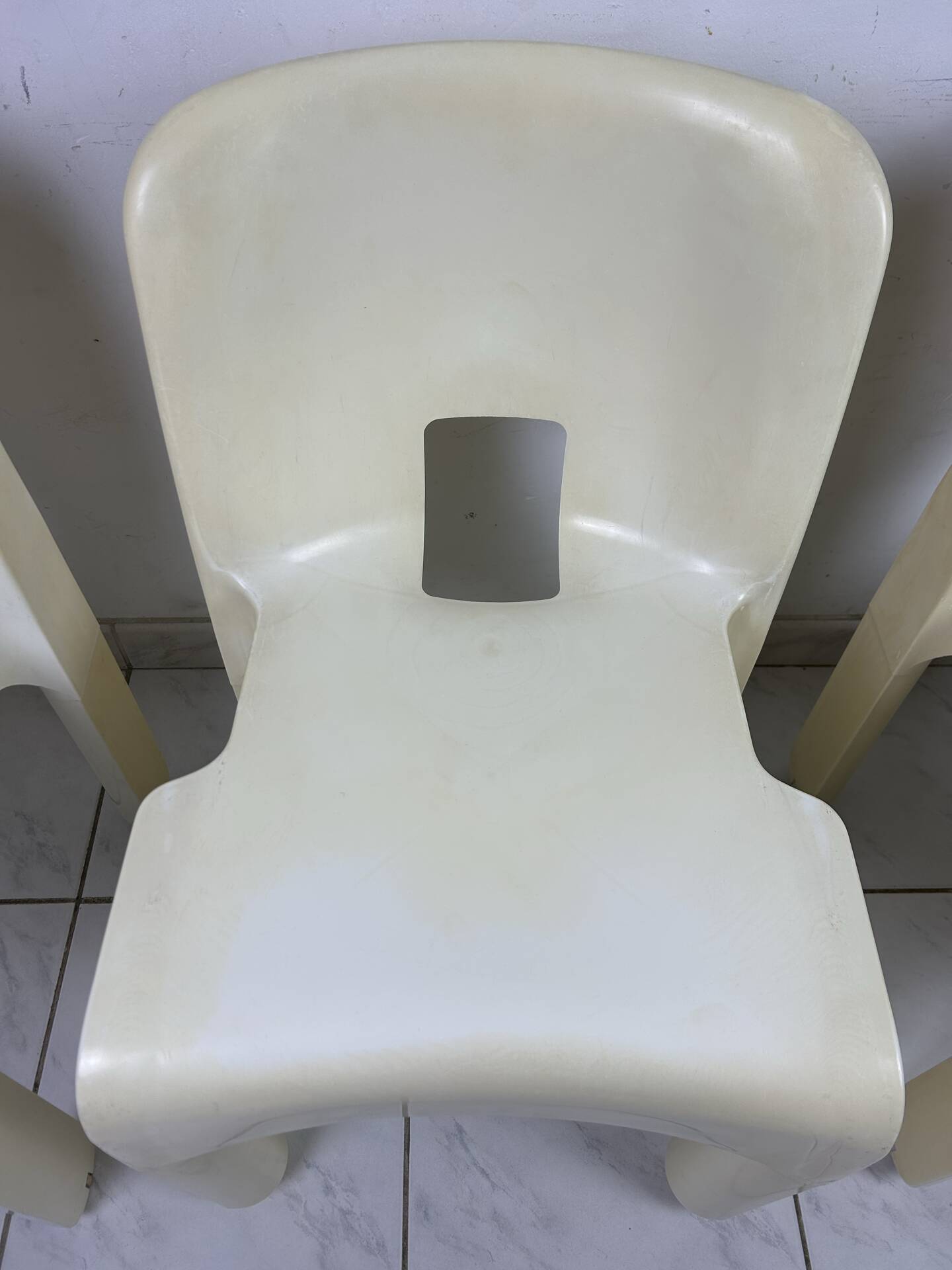3x vintage Universale chair Joe Colombo Kartell