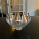 frosted crystal candlestick