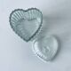Glass heart candy box