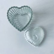 Bonbonnière cœur en verre