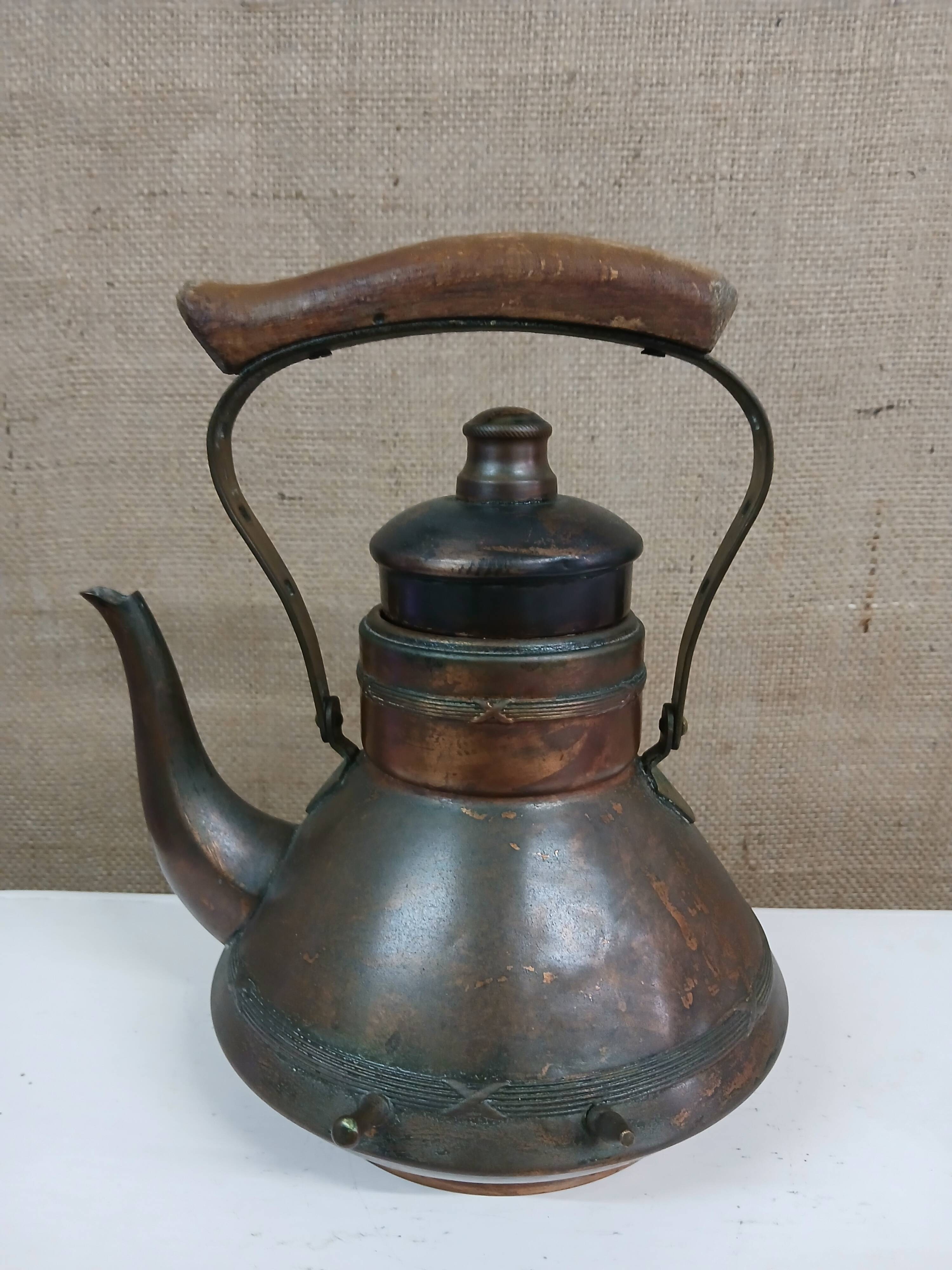 vintage copper teapot