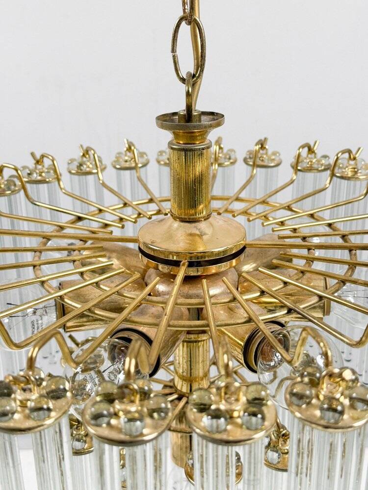 Mid-century modern chandelier by Gaetano Sciolari, 1970s