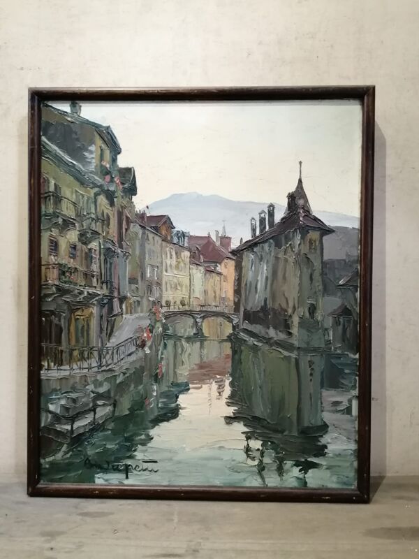Pont de l'île à Annecy d'André Petit