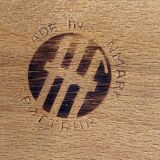 Vintage Danish Teak Footstool By Hugo Frandsen For Spøttrup, 1960s.