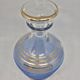 Carafe en verre granité bleu