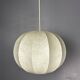 Midcentury space age cocoon hanging pendant ceiling lamp, 1960s