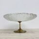 Mid-century design centrepiece crystal and brass bowl, 1960s