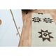 1970s Vintage Turkish Oushak Handmade Wool Cotton Beige Runner Rug 88x279