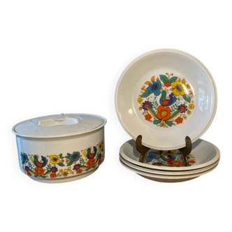 Vintage French porcelain service