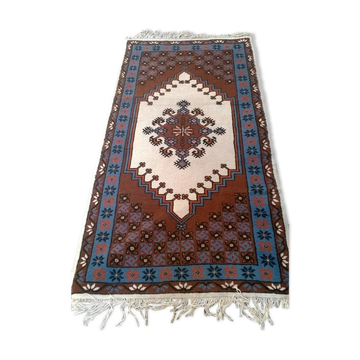 Hand-knotted vintage carpet 190x100cm