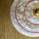 Vintage lampshade suspension and porcelain rosette