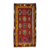 Authentic Vintage Turkish Kilims & Handwoven Rugs – Unique Home Decor Pieces 183x 344 cm