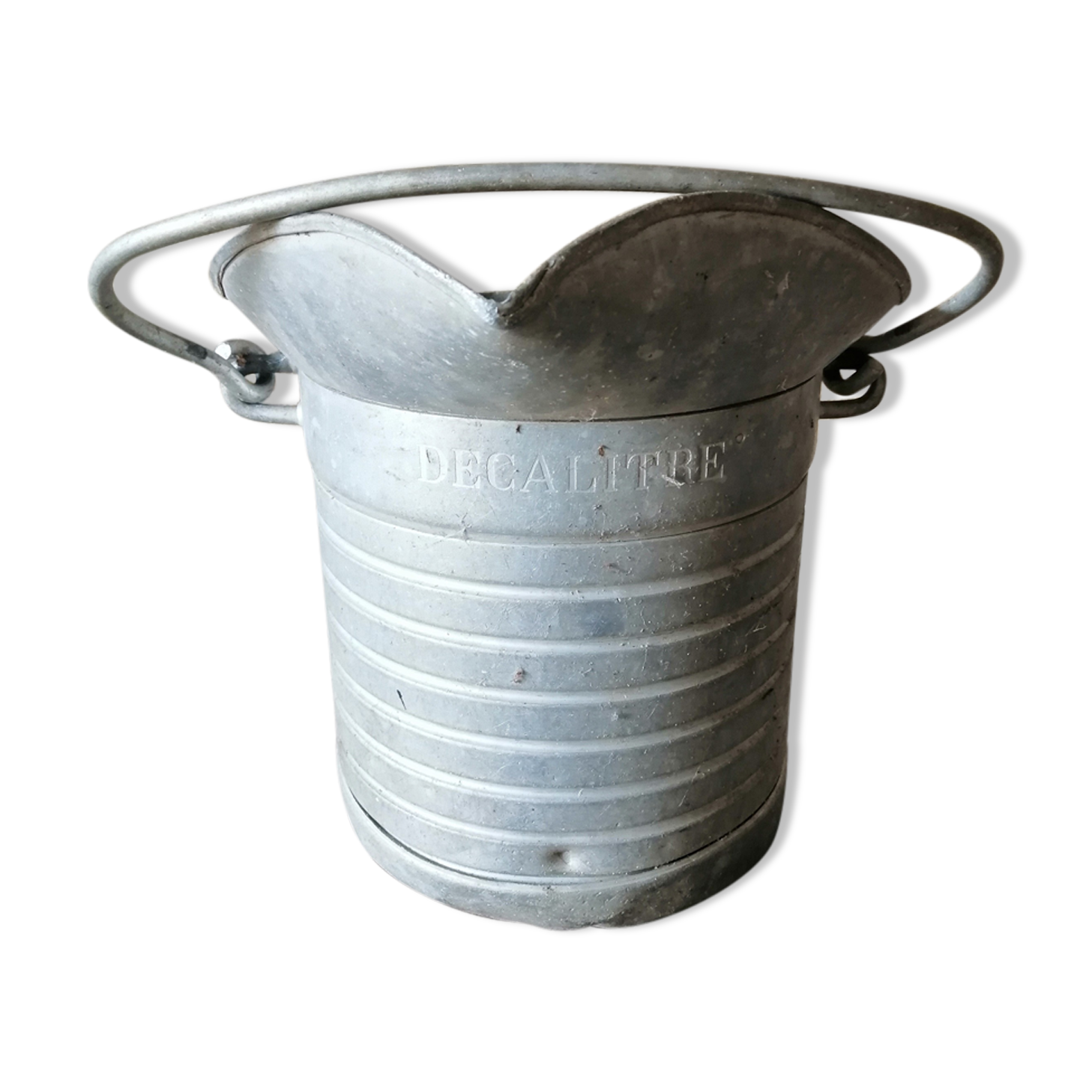 Aluminum decalitre bucket 10 liters