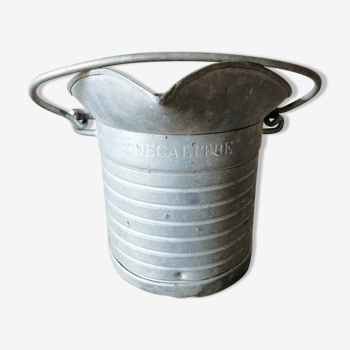 Seau decalitre aluminium 10 litres