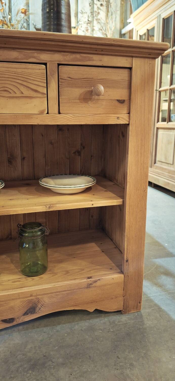 Open buffet in fir wood