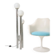 Opaline trio floor lamp, Space Age, 1960s