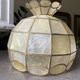 Mother-of-pearl and brass pendant lamp 1960