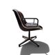 Charles Pollock Executive office chair in black leather, Knoll