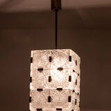 Pair of glass lanterns, Kamenicky Senov, 1970s