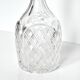 English carafe in crystal and silver