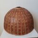 Ball wicker and rattan hanging lamp