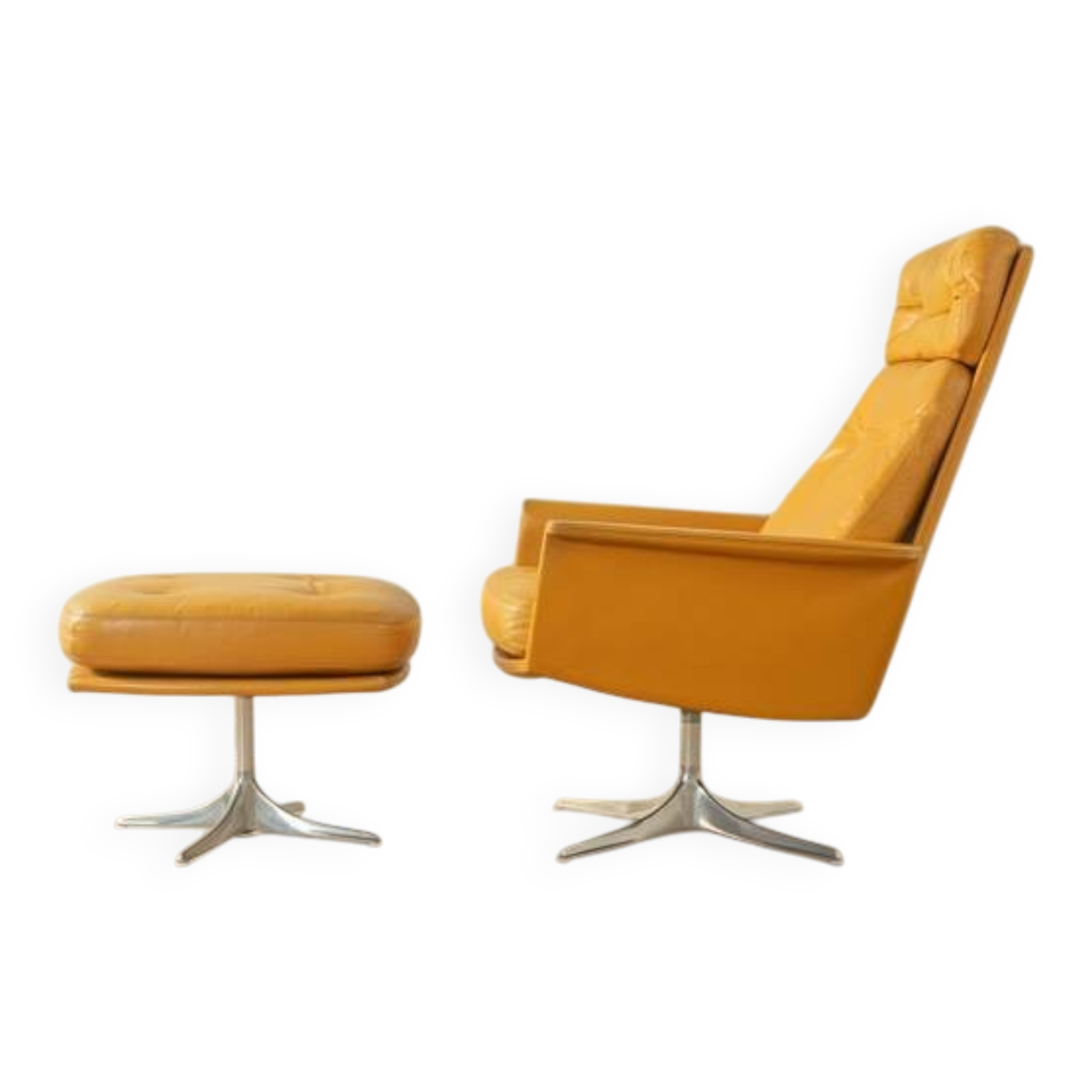 SEDIA armchair with footstool by Horst Brüning for Cor, 1970s