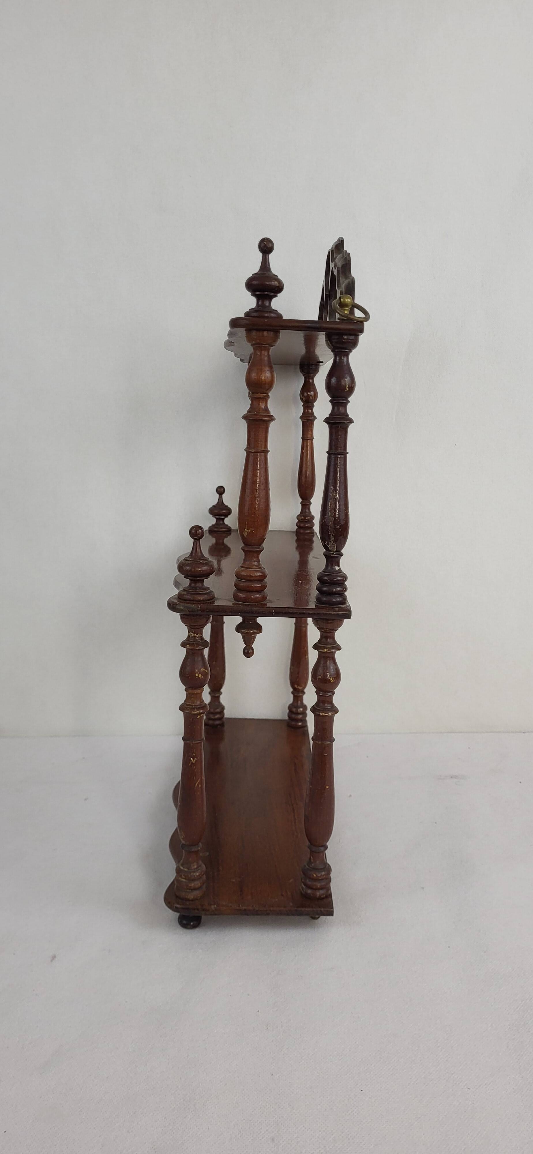 Napoleon III mahogany wall shelf