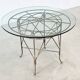 1970's French cast iron outdoor dining table