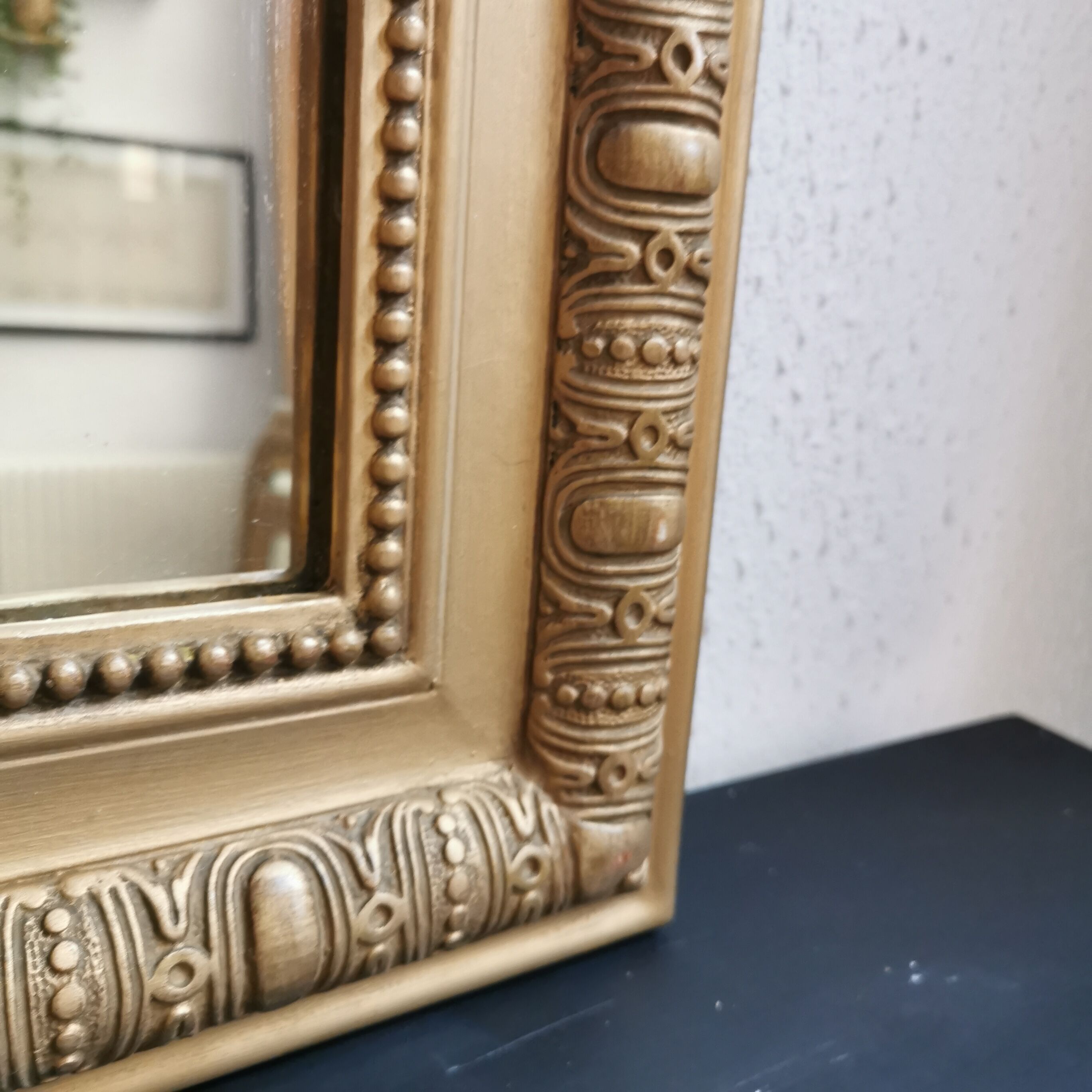 Mirror 90 x 66 cm Louis Philippe old gilded