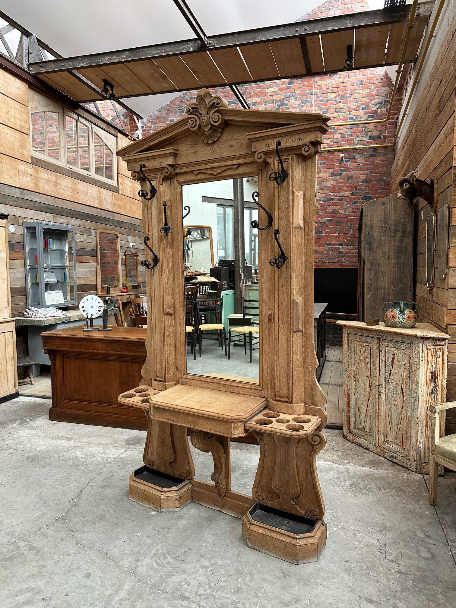 19th century oak entrance hall