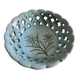 Faience fruit cup stamped Vallauris