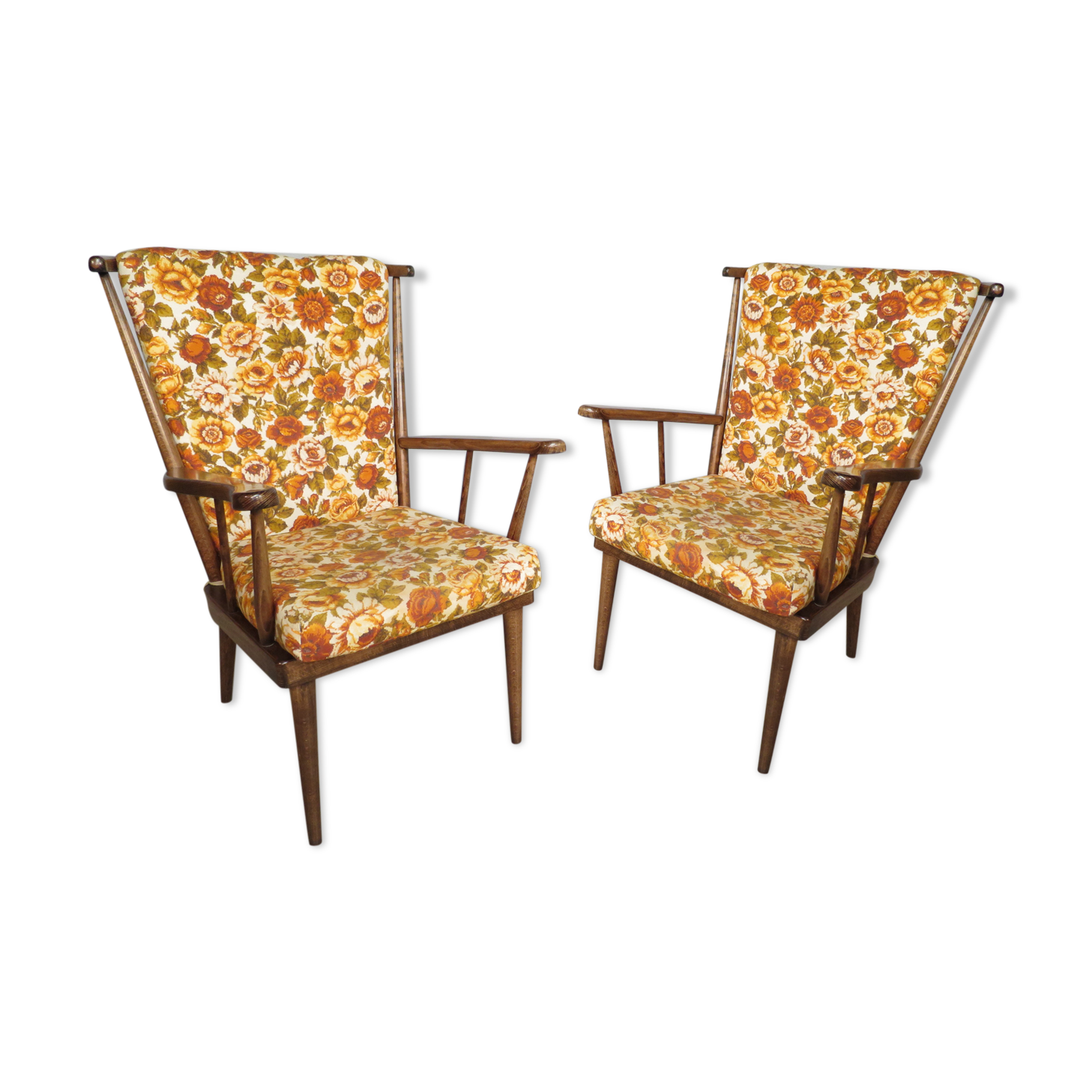 Pair of Baumann fan chairs