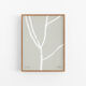 Lignes abstraites sur impression giclée grise, 50x70cm