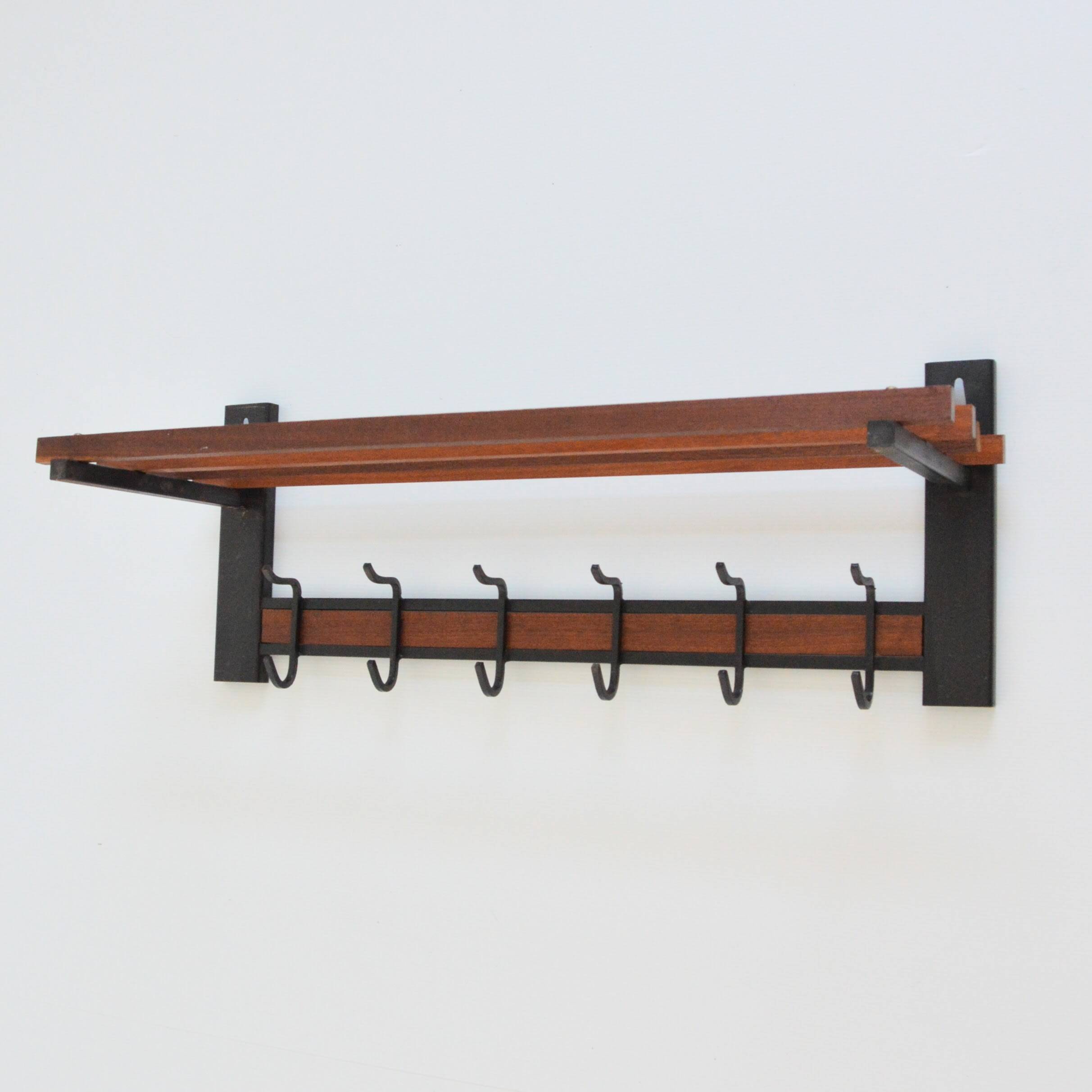 Coat rack / Hat rack Scandinavian vintage 1950s