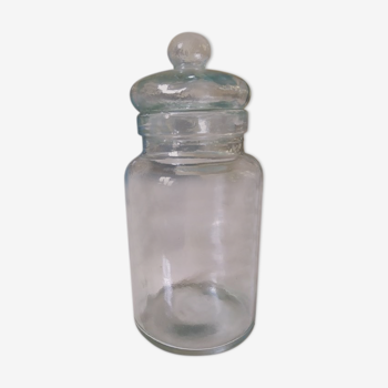 Antique glass jar
