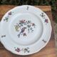 Flat plates with scalloped edges Sarreguemines bohemian chic