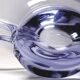 Purple crystal empty pocket cup free form 50s-60s