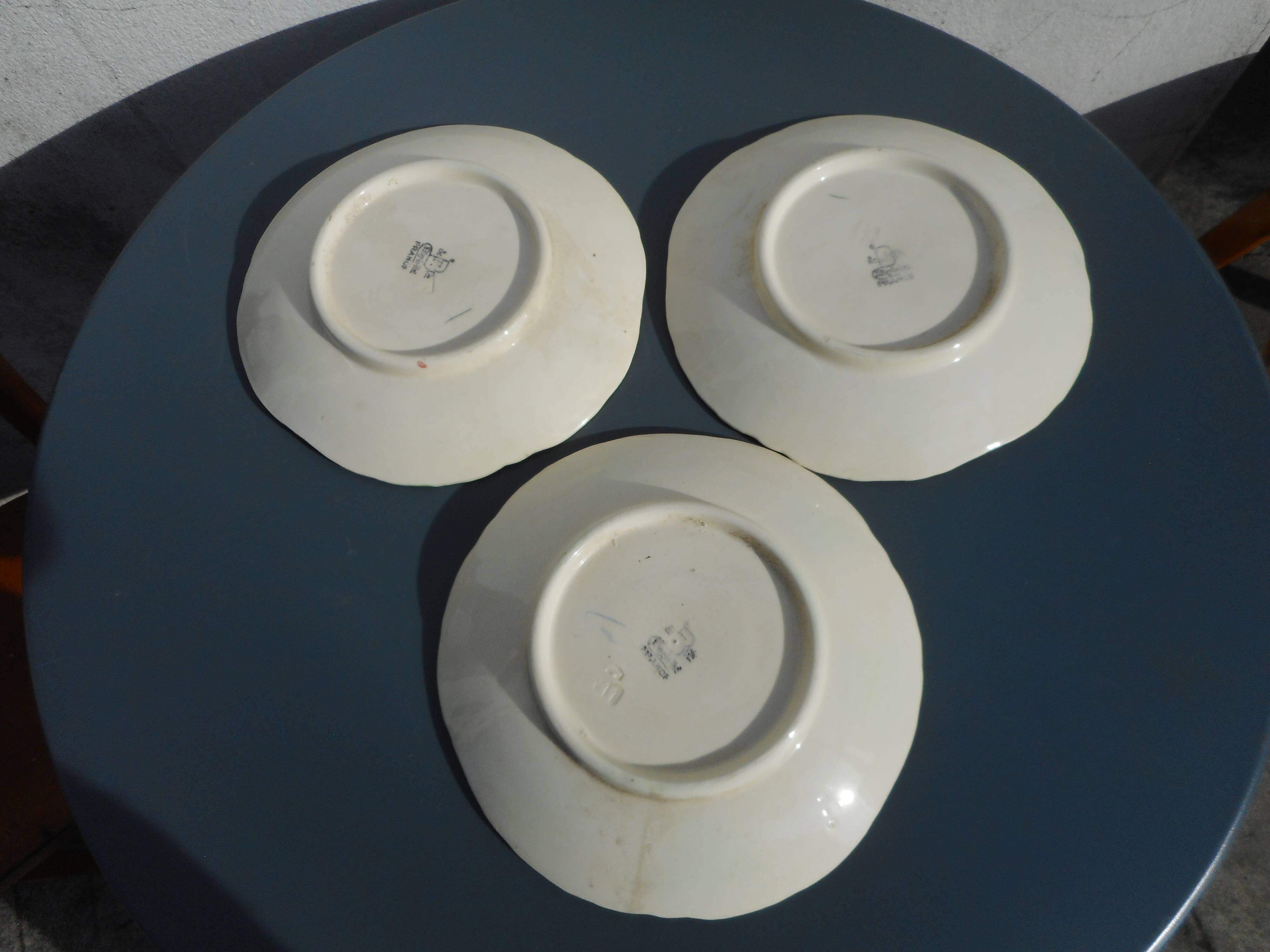 Three slurry plates