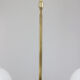 Mid-century brass and opaline glass chandelier