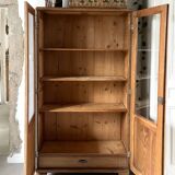 Oak display cabinet