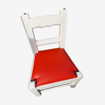 Red skai child chair restored