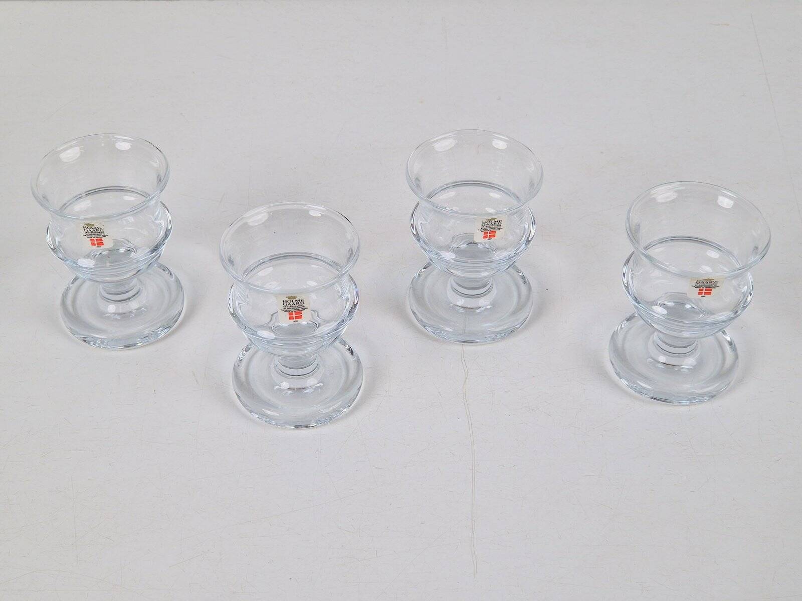 Verres à shot vintage par Michael Bang pour Holmegaard, années 1970, ensemble de 4