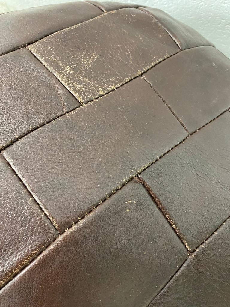 VINTAGE PATCHWORK OTTOMAN / FOOTREST