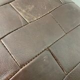 VINTAGE PATCHWORK OTTOMAN / FOOTREST