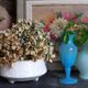 Duo de vases en opaline d'Italie vintages