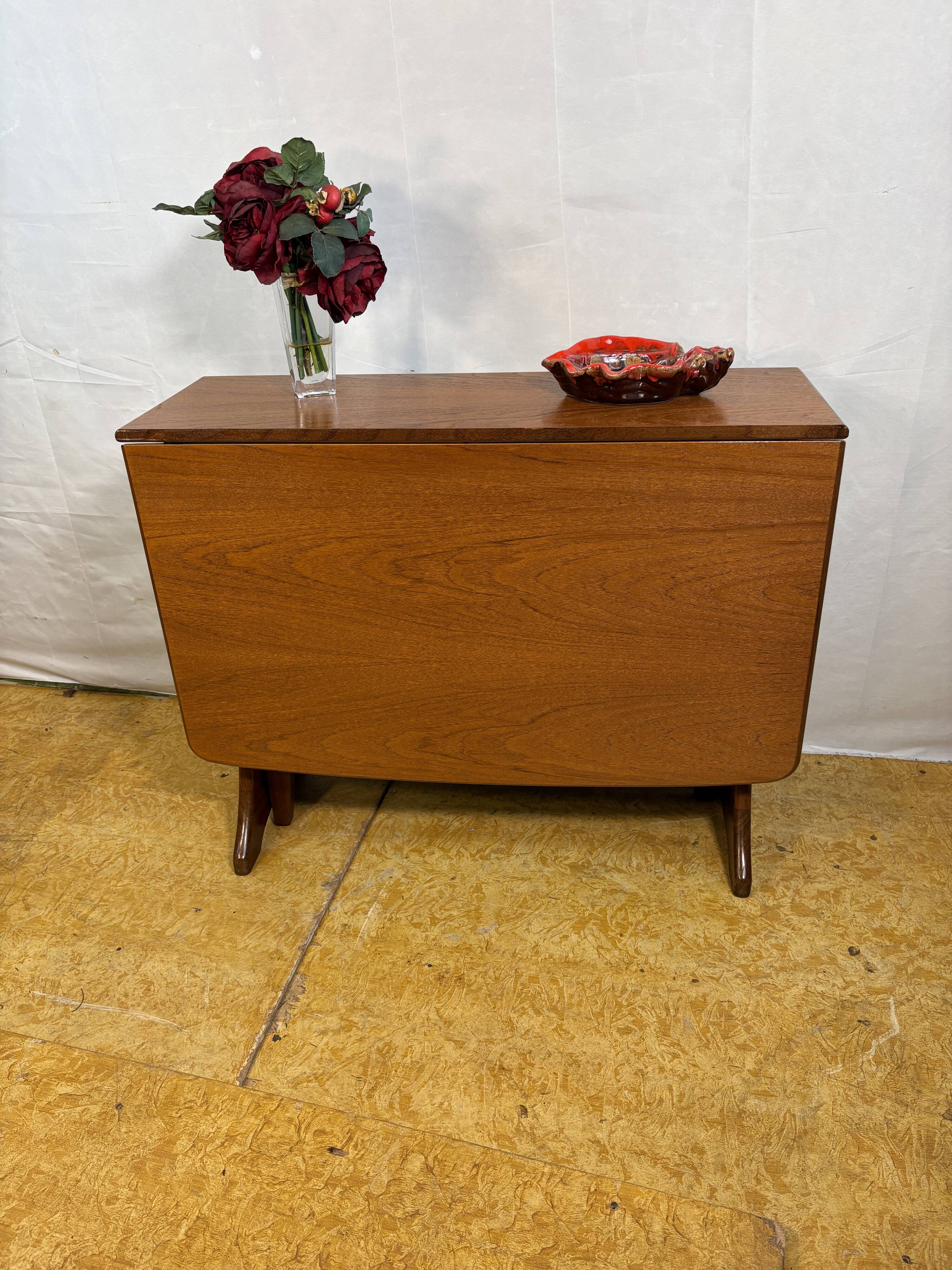 Mid-Century Retro Vintage Teak Drop Leaf Dining Table by G Plan 1960s  Kitc