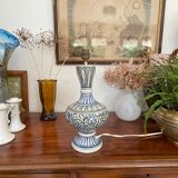 Old Hand-painted ceramic lamp