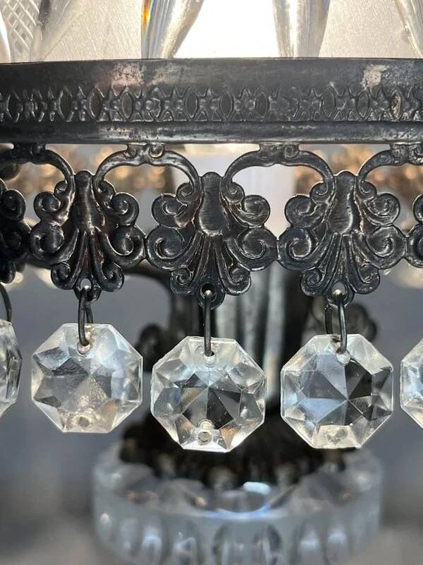 Lampe à poser en cristal taillé