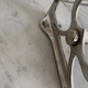 Vintage coat rack, chromed metal, art deco cloakroom