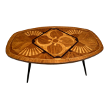 Oval coffee table imitation Galé 70s